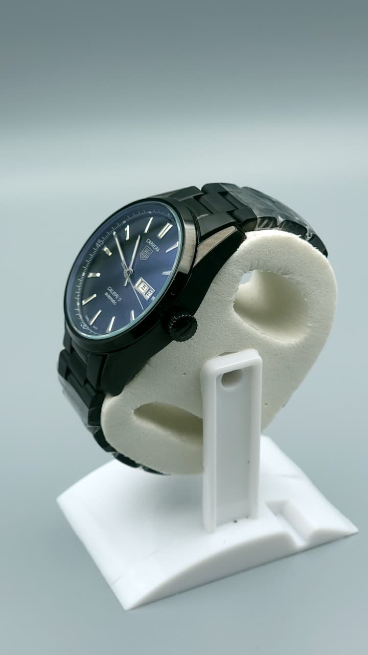 Elovris | Tag Heuer Carrera Black Dial & Presidential Strap – AAA+ Premium Replica | Modern Racing Elegance |  Élovris ~ Same liek original