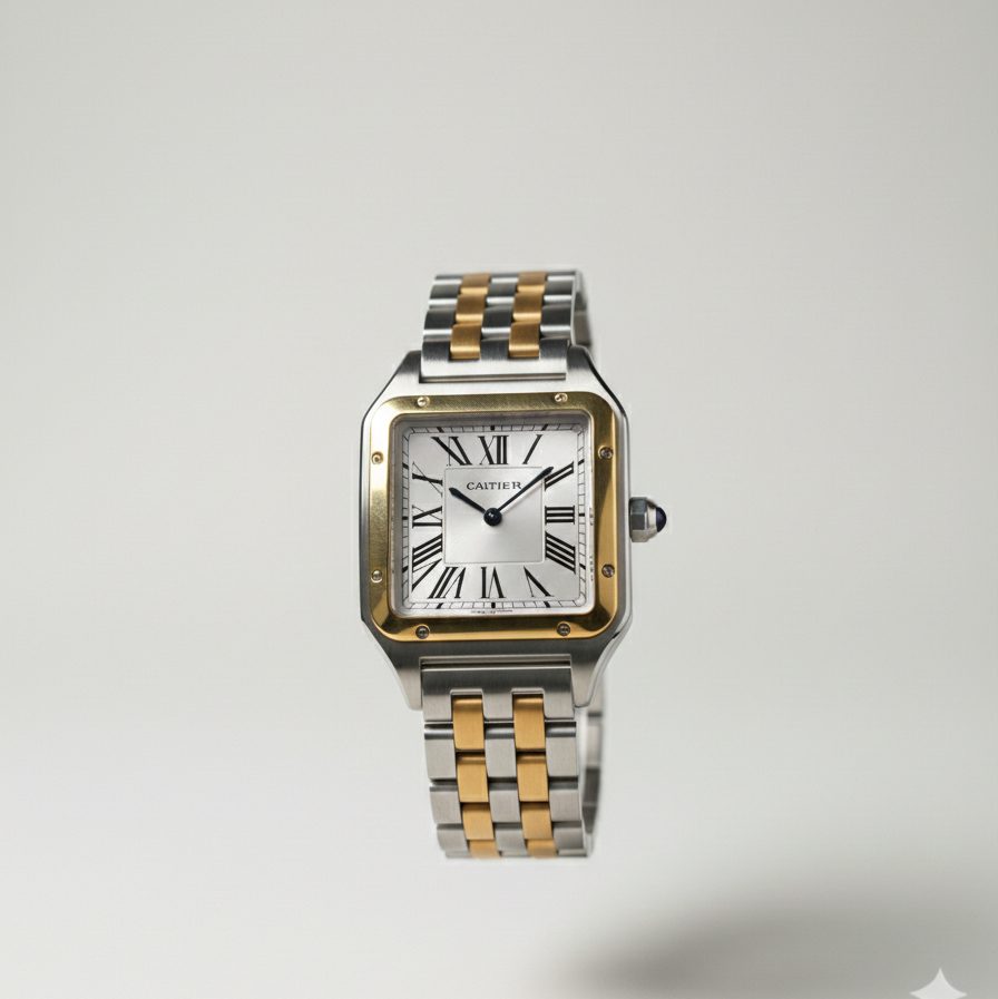 Elovris | Cartier Panthère de Cartier Silver & Gold Quartz Watch – AAA+ Job-Lotted Italian Luxury Replica | Élovris Premium Collection