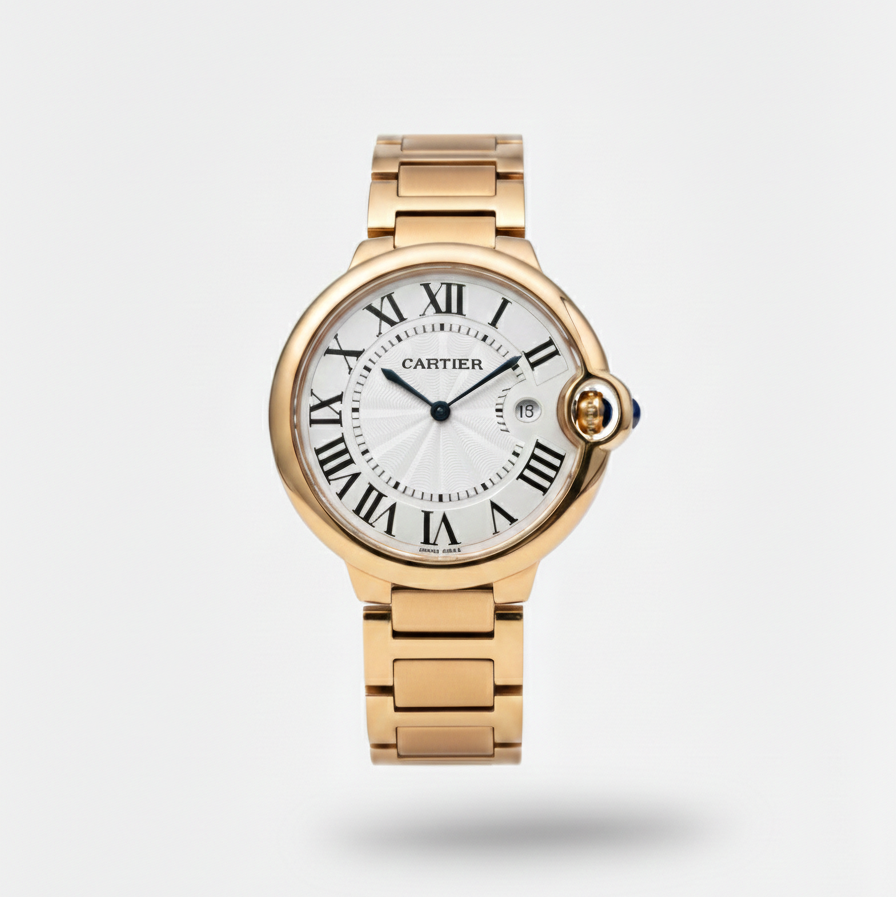 Elovris | Cartier Ballon Bleu de Cartier Gold-Tone Roman Dial | Élovris AAA+ Job-Lotted Replica – Same Like Original