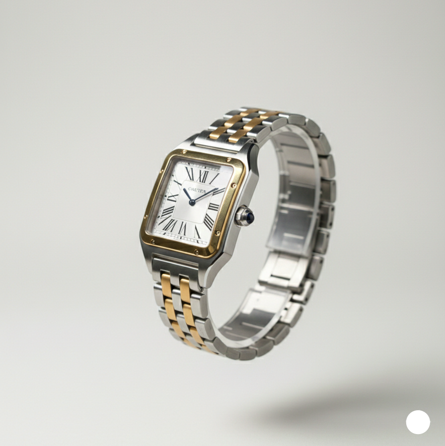 Elovris | Cartier Panthère de Cartier Silver & Gold Quartz Watch – AAA+ Job-Lotted Italian Luxury Replica | Élovris Premium Collection