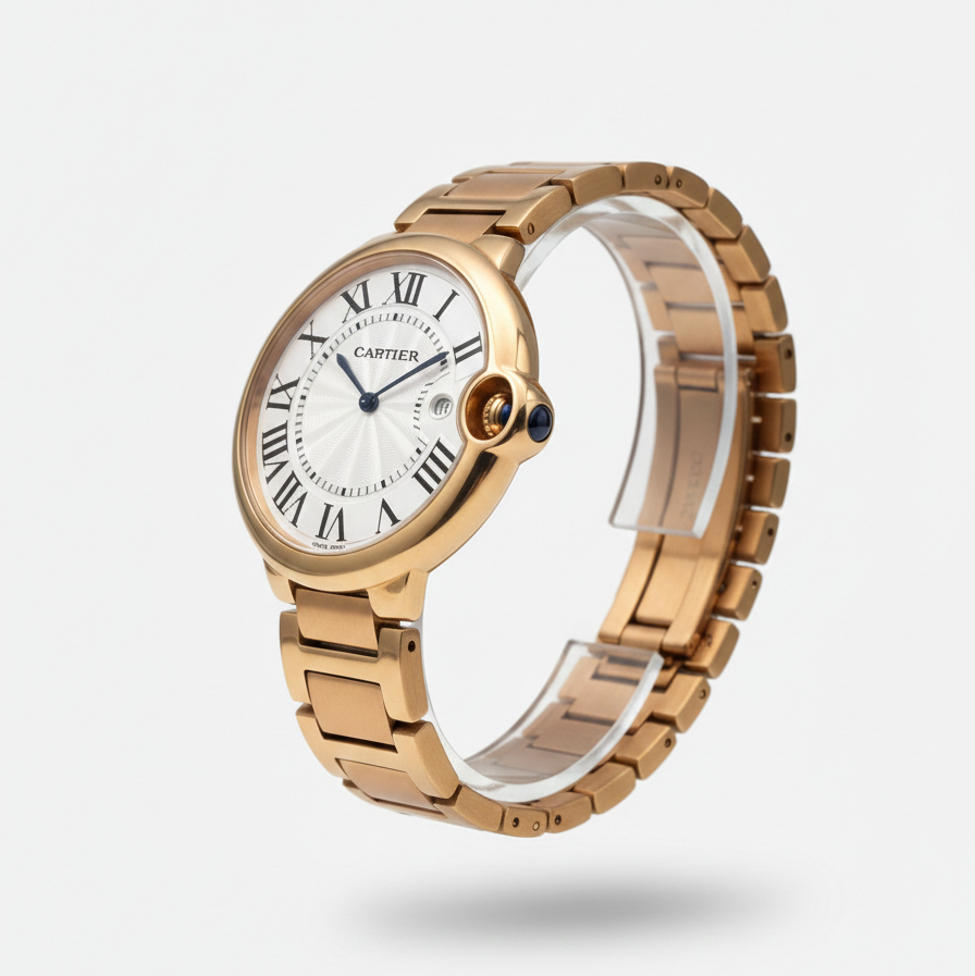 Elovris | Cartier Ballon Bleu de Cartier Gold-Tone Roman Dial | Élovris AAA+ Job-Lotted Replica – Same Like Original