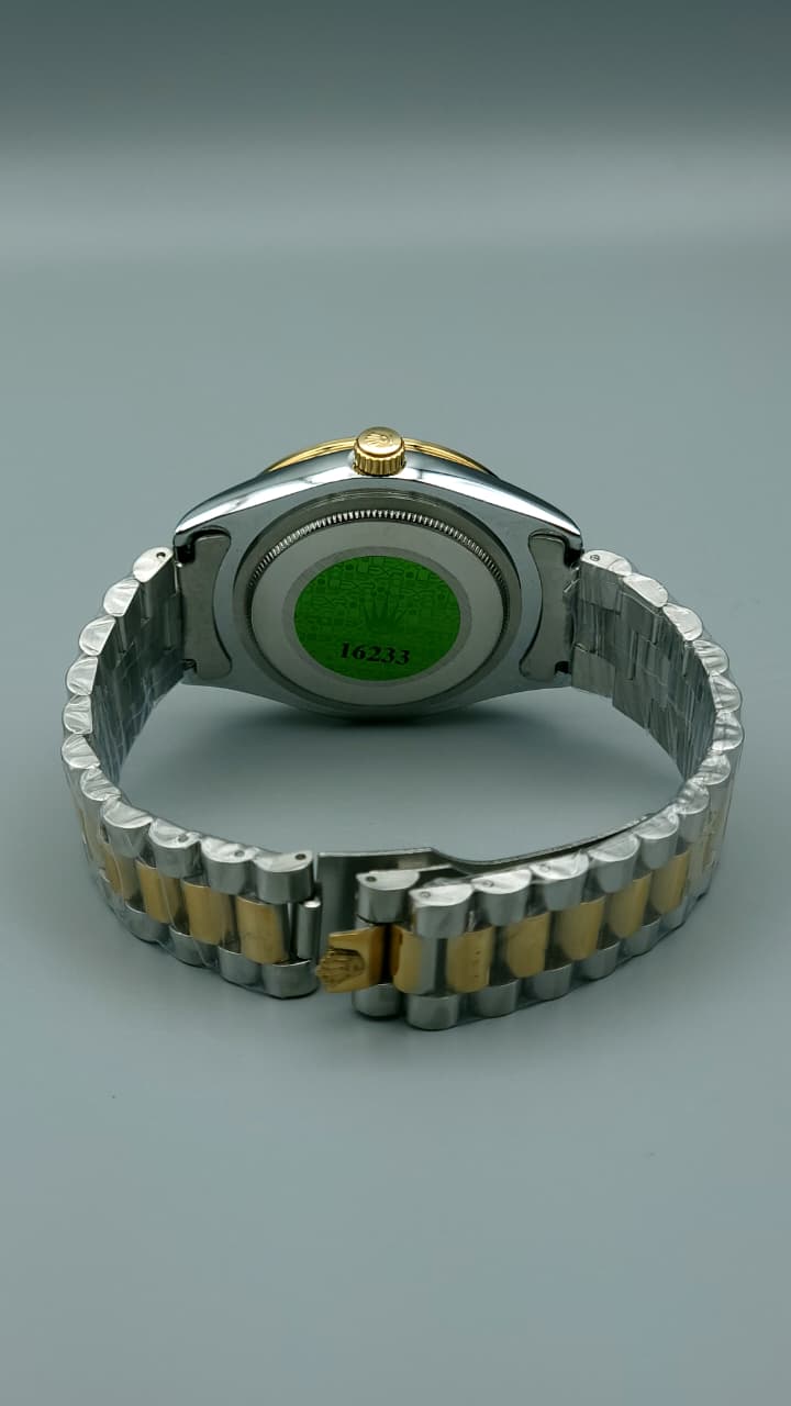 Elovris | Rolex Datejust 11-Stones Silver Dial Two Tone Jubilee Quartz Replica – Premium Edition | Élovris