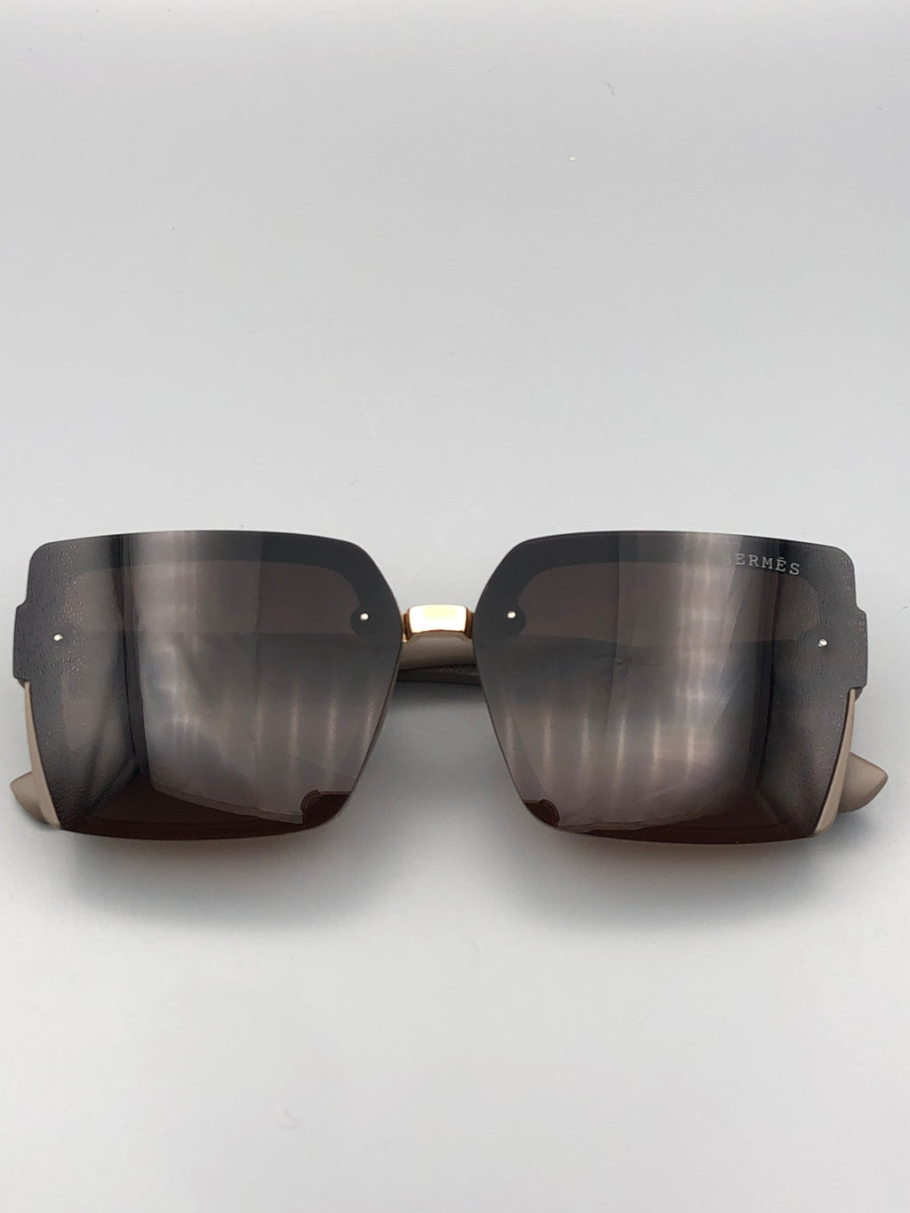 Elovris | Hermès Square Frame Glasses – Brown with Golden Temples ~Italian Job-Lotted Replicas | Élovris Luxury Eyewear