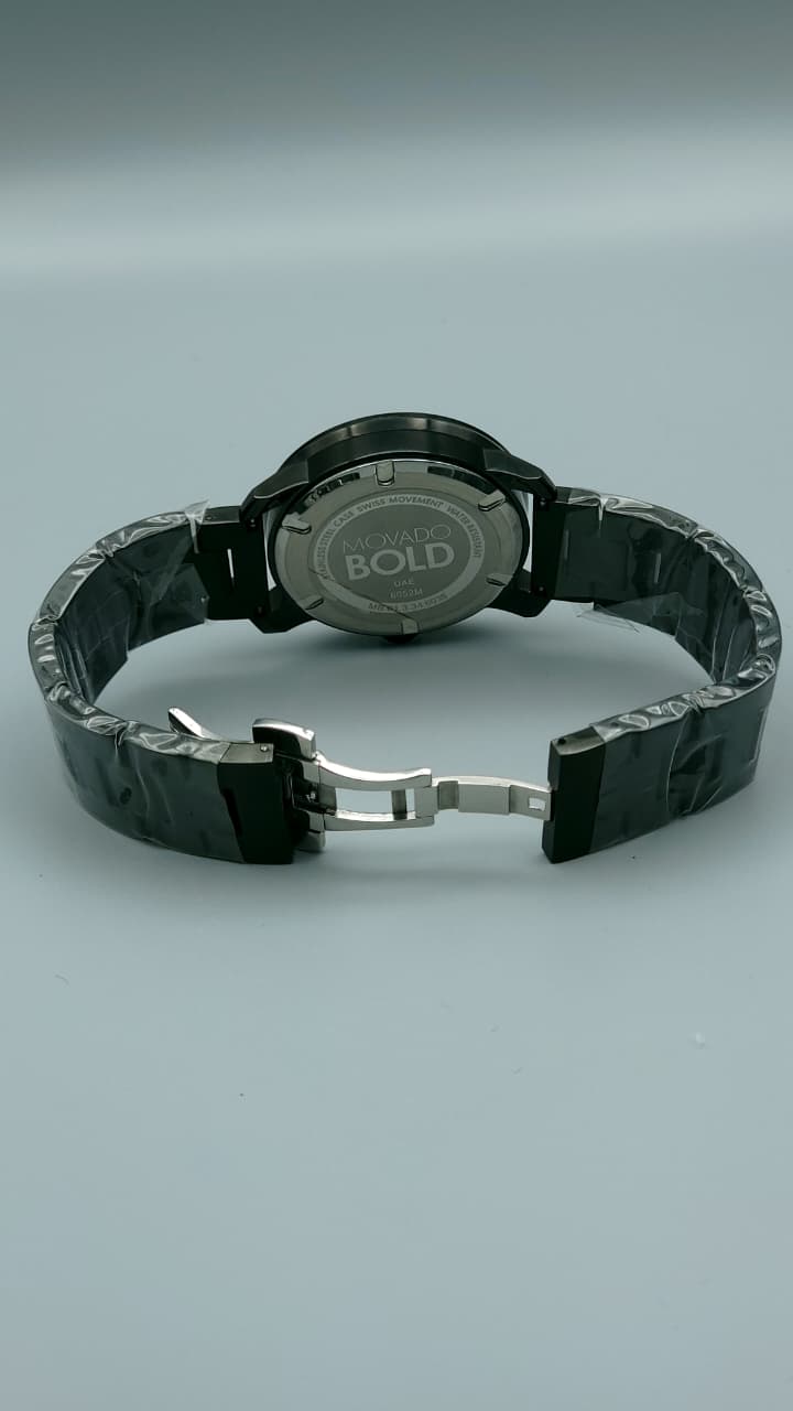 Elovris | Movado Bold Watch Black Dial 40mm Presidential Bracelet – AAA+ Job-Lotted Italian Replica | Élovris Premium Same-Like-Original Edition