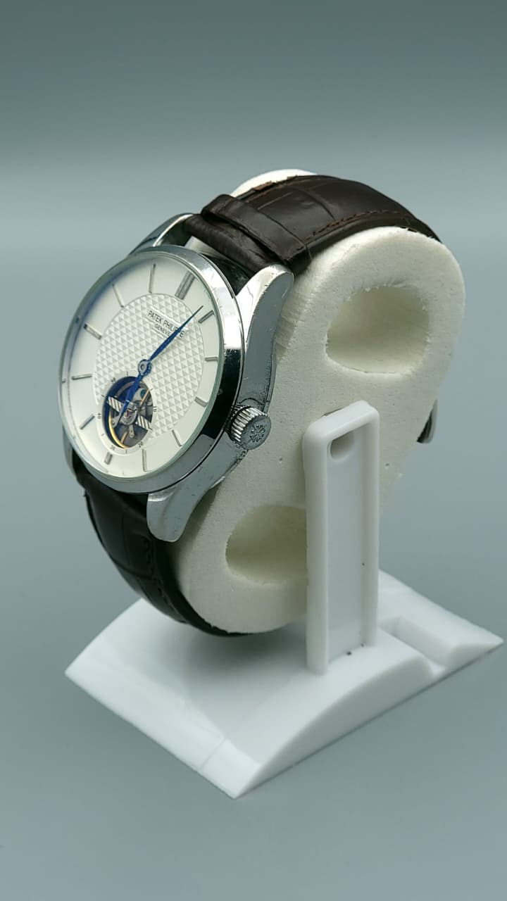 Elovris | Patek Philippe Open Heart Classic Brown Leather – AAA+ Premium Replica | Élovris ~ Same Like Original