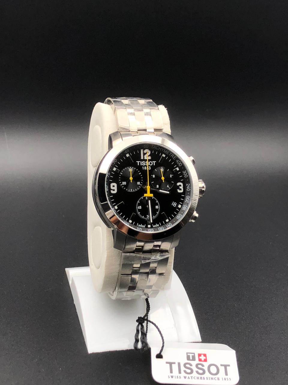 Elovris | Tissot Chronograph AAA+ Luxury Swiss Quartz Men’s Watch – Stainless Steel ~ Italiaan Job-Lotted Watch ~ Super Clone | Élovris Premium Watches