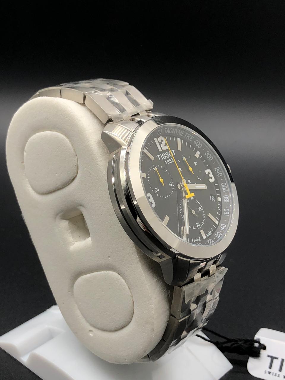 Elovris | Tissot Chronograph AAA+ Luxury Swiss Quartz Men’s Watch – Stainless Steel ~ Italiaan Job-Lotted Watch ~ Super Clone | Élovris Premium Watches