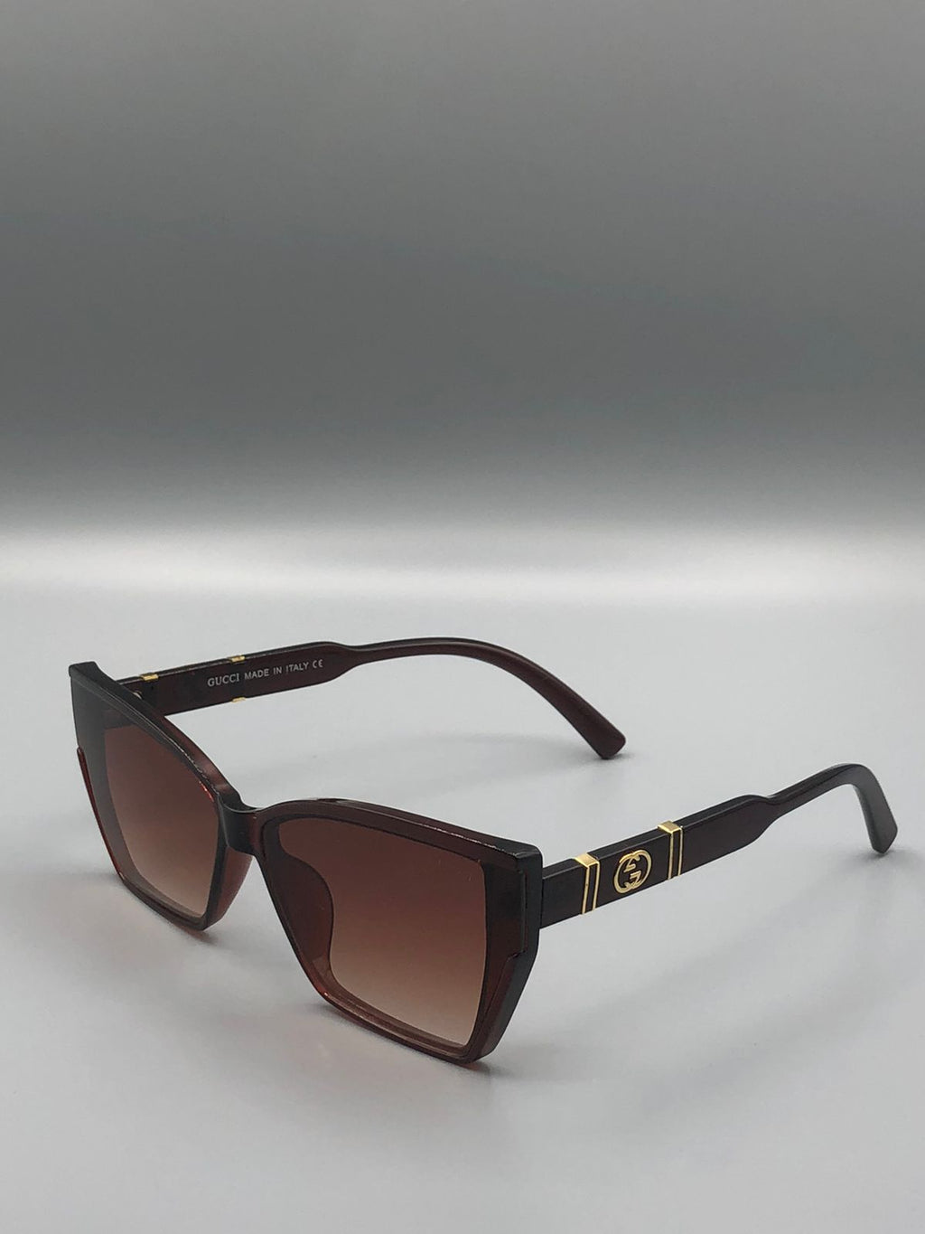 Elovris | Gucci Cat Eye Brown Gradient Sunglasses | AAA Italian Replica – Élovris Luxury Women’s Eyewear |