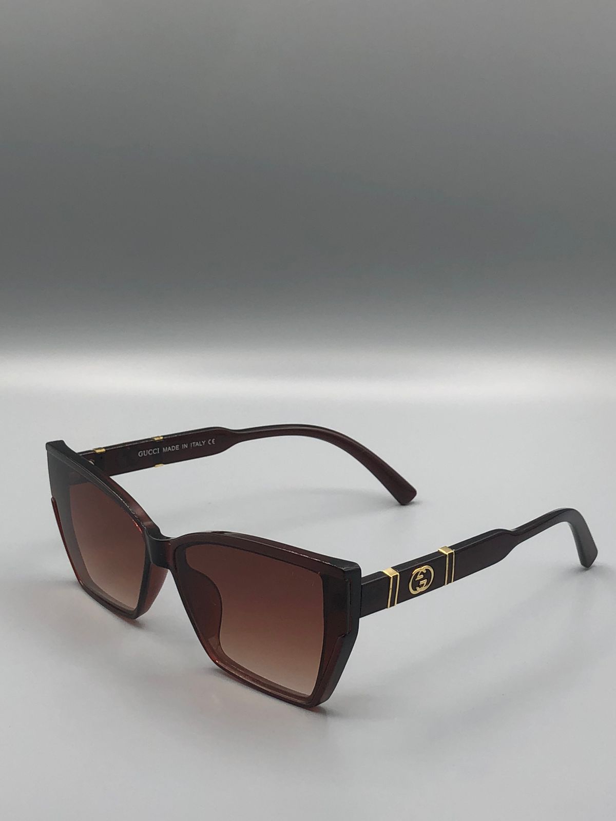 Elovris | Gucci Cat Eye Brown Gradient Sunglasses | AAA Italian Replica – Élovris Luxury Women’s Eyewear |