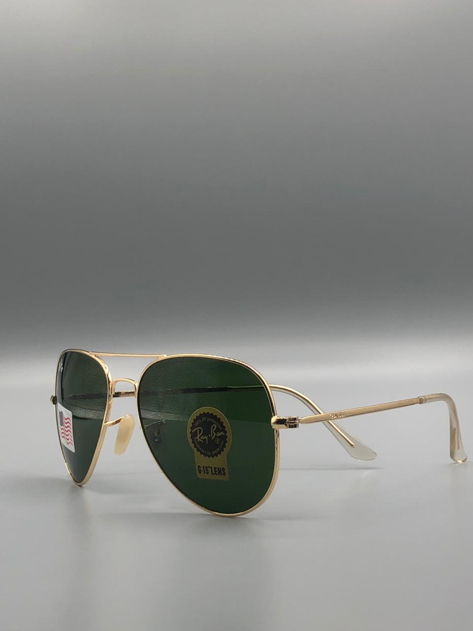 Ray-Ban BL3025 Gold Aviator | Premium 1st Copy – G-15 UV Lenses