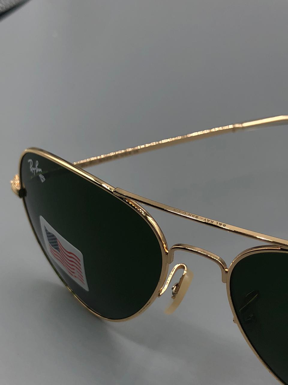 Ray-Ban BL3025 Gold Aviator | Premium 1st Copy – G-15 UV Lenses