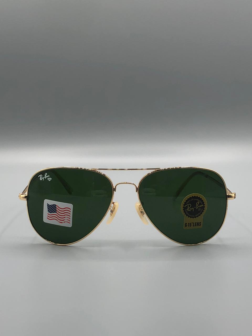 Ray-Ban BL3025 Gold Aviator | Premium 1st Copy – G-15 UV Lenses