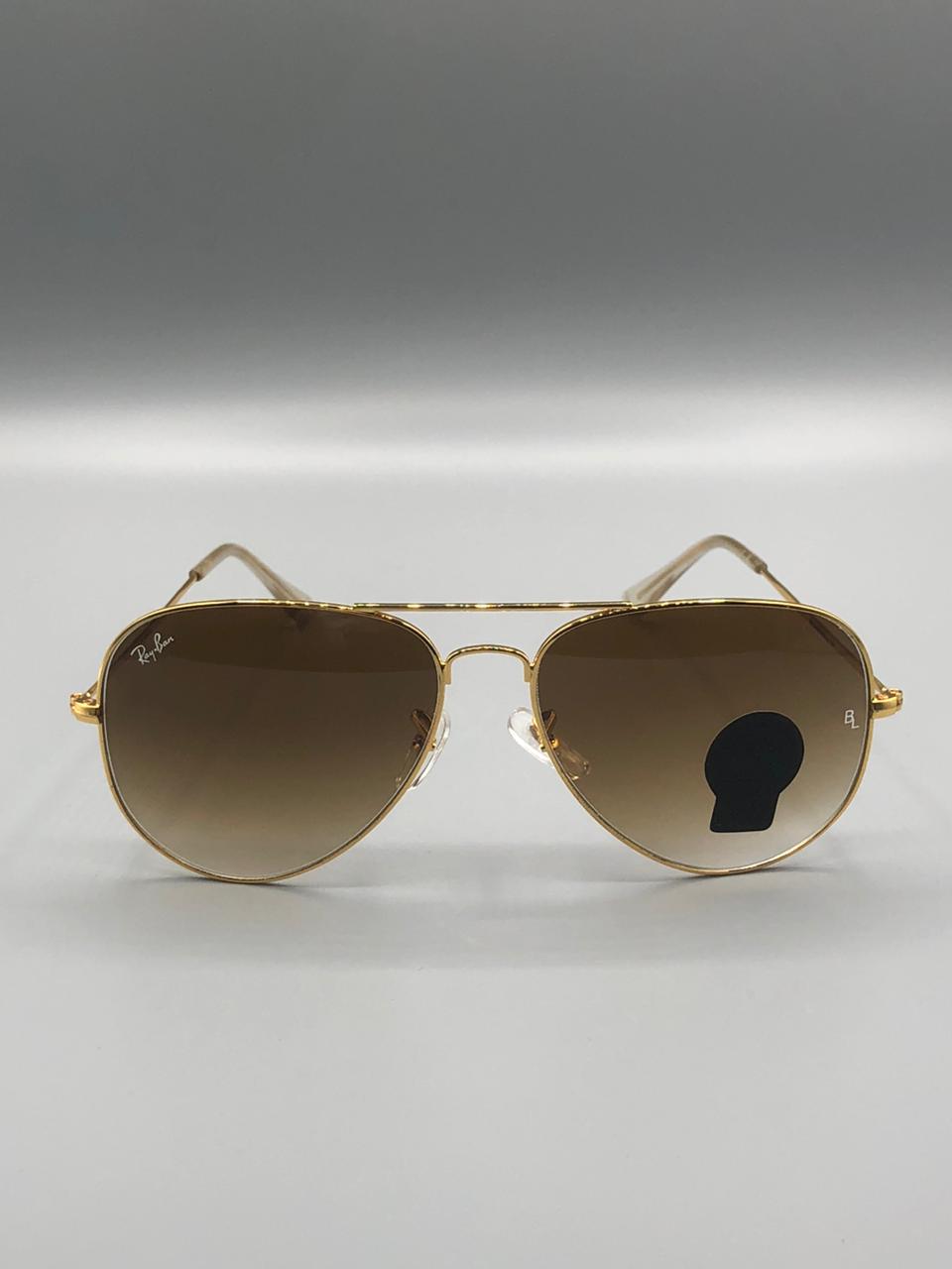 Ray-Ban BL3026 Gold Aviator – 1st Copy Brown Gradient UV Lenses | Élovris