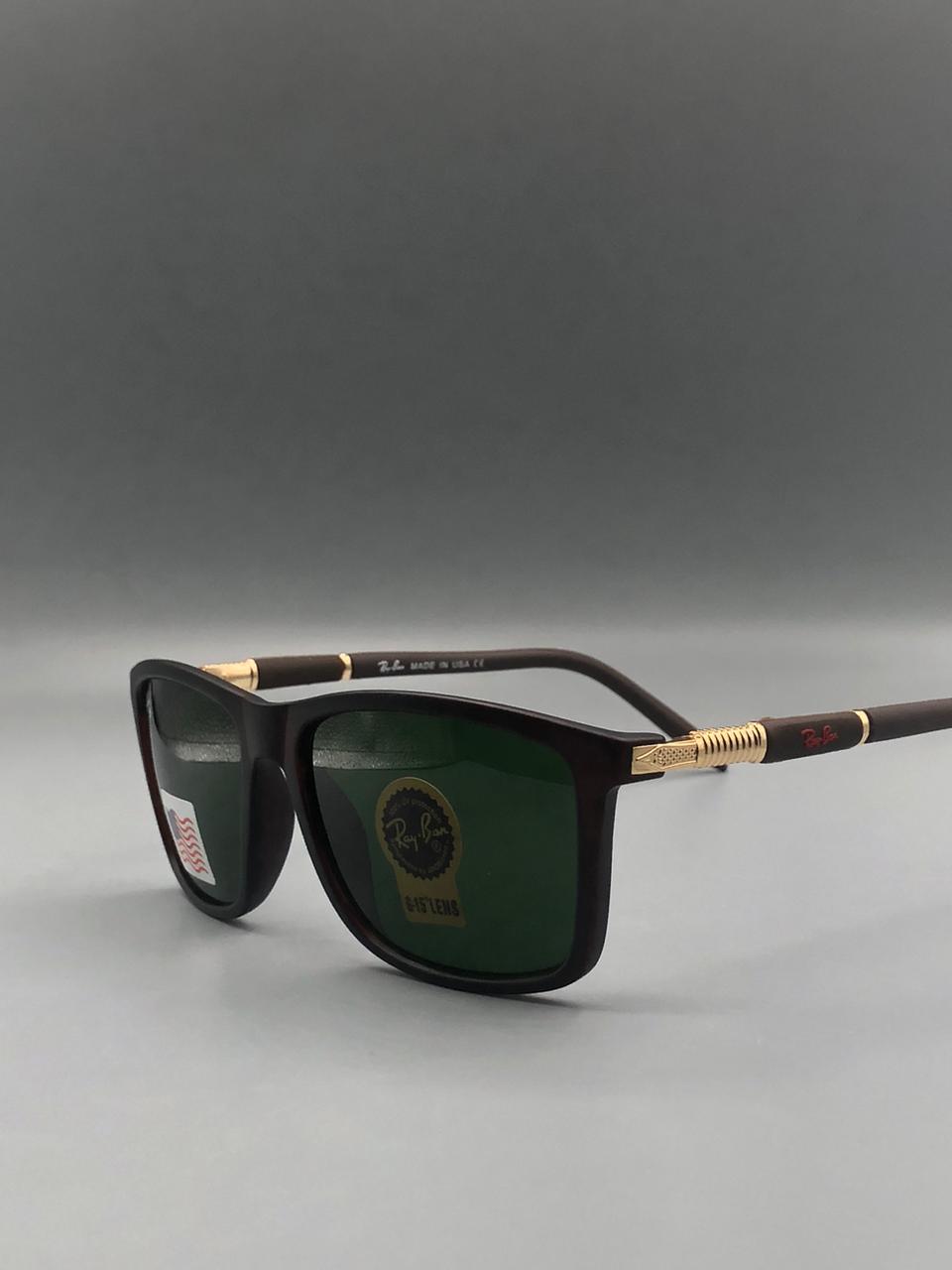 Elovris | Ray-Ban RB8012 Sunglasses – U.S.-Made A-Class Copy with Gold Detailing & UV Protected G-15 Lenses | Élovris Heritage Collection