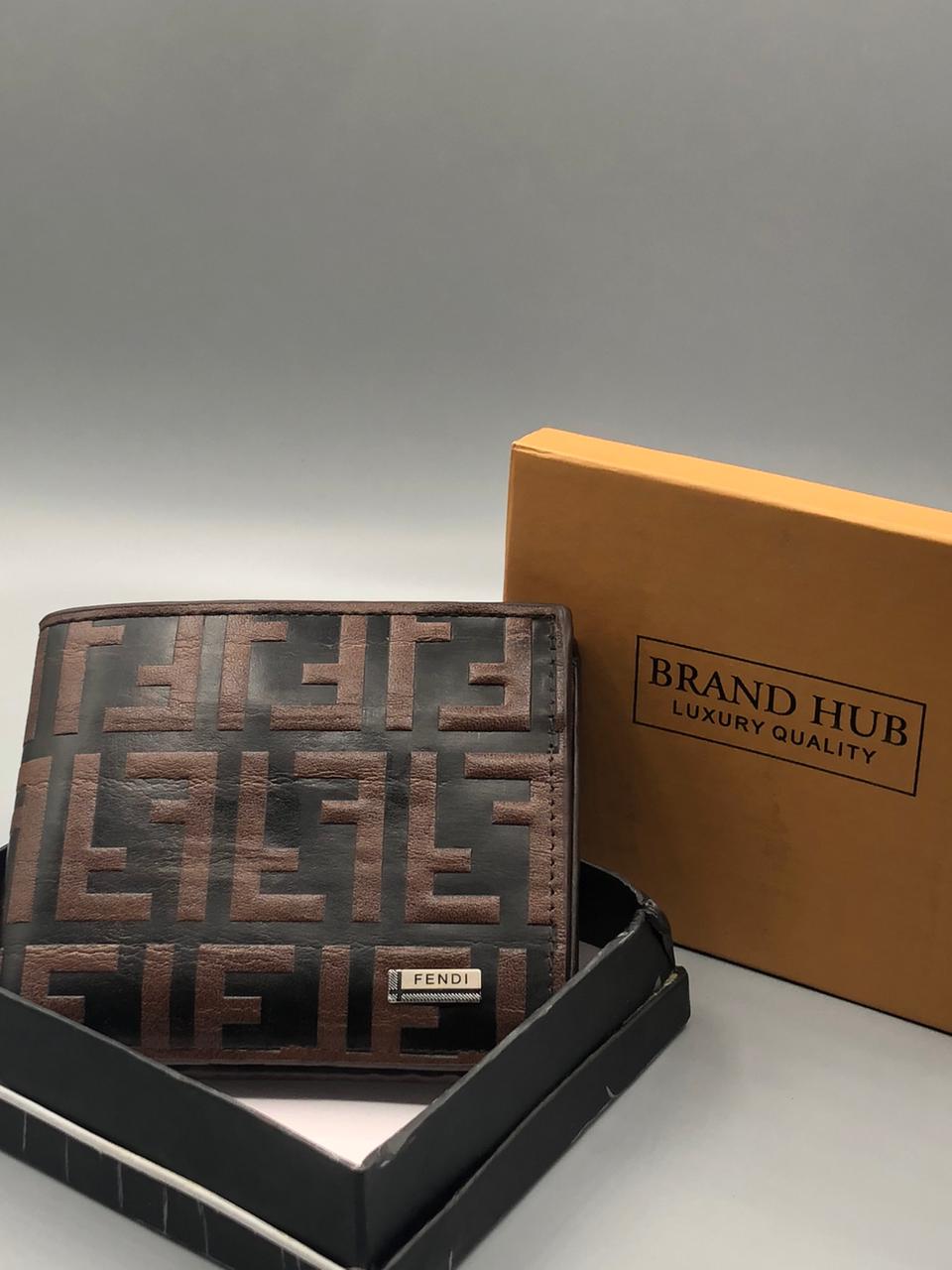 Elovris | Fendi Premium Leather Wallet for Men | Italian Craft | Luxury First Copy | Élovris Luxury Wallets