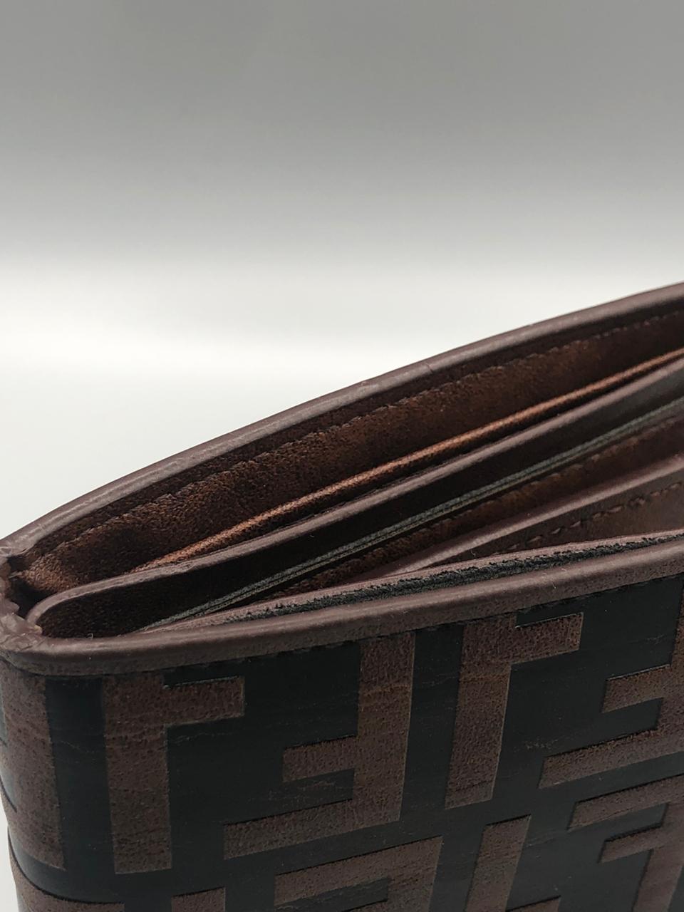 Elovris | Fendi Premium Leather Wallet for Men | Italian Craft | Luxury First Copy | Élovris Luxury Wallets