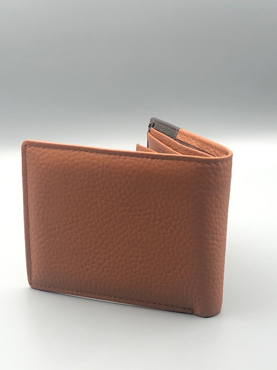 Elovris | Imperial Horse Genuine Leather Wallet – Camel Brown | Premium Men’s Wallet with Steel Brand Plate | Élovris Luxury Wallets