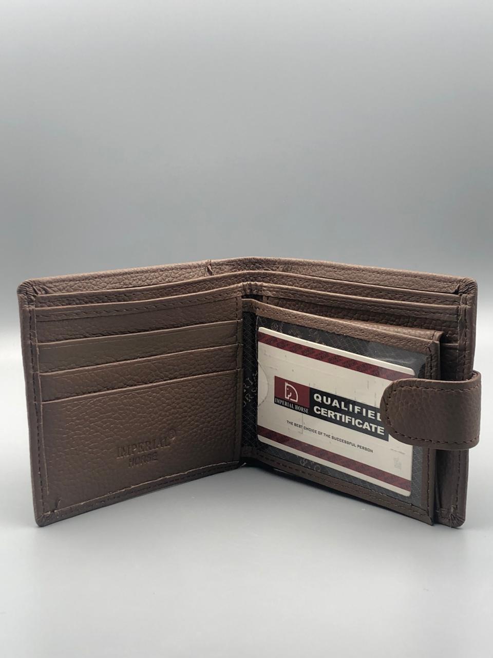 Elovris | Imperil Horse Premium Job-lotted Dark Brown Original leather Wallet | Élovris Luxury Wallets