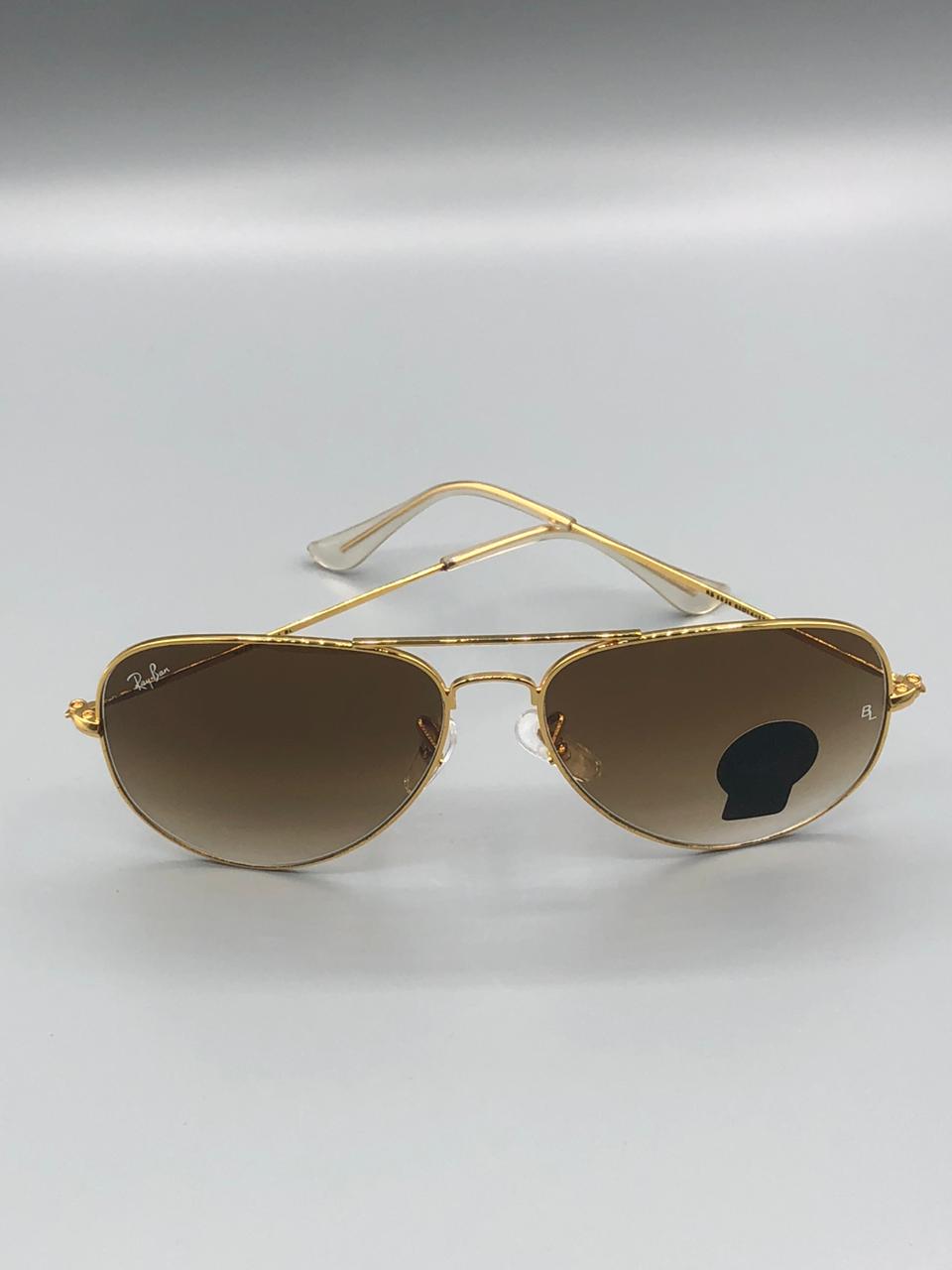 Ray-Ban BL3026 Gold Aviator – 1st Copy Brown Gradient UV Lenses | Élovris
