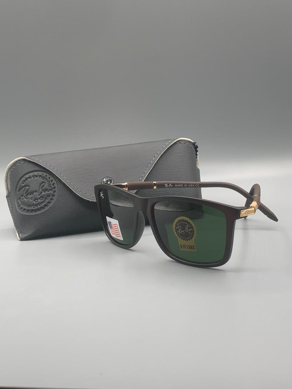 Elovris | Ray-Ban RB8012 Sunglasses – U.S.-Made A-Class Copy with Gold Detailing & UV Protected G-15 Lenses | Élovris Heritage Collection