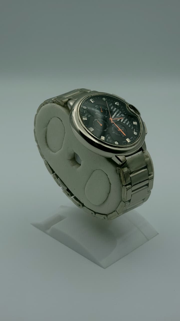 Elovris | Cartier Ballon Bleu Chronograph Black Dial Stainless Steel | Élovris AAA Job-Lotted Replica – Same Like Original