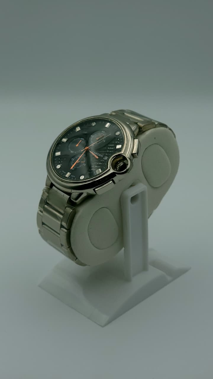 Elovris | Cartier Ballon Bleu Chronograph Black Dial Stainless Steel | Élovris AAA Job-Lotted Replica – Same Like Original