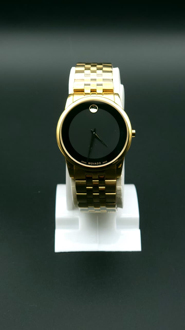 Elovris | Movado Museum Classic Men’s Watch Black Dial 38mm Jubilee Bracelet – AAA Job-Lotted Italian Replica | Élovris Premium Same-Like-Original Edition