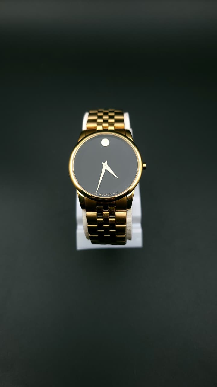 Elovris | Movado Museum Classic Men’s Watch Black Dial 38mm Jubilee Bracelet – AAA Job-Lotted Italian Replica | Élovris Premium Same-Like-Original Edition