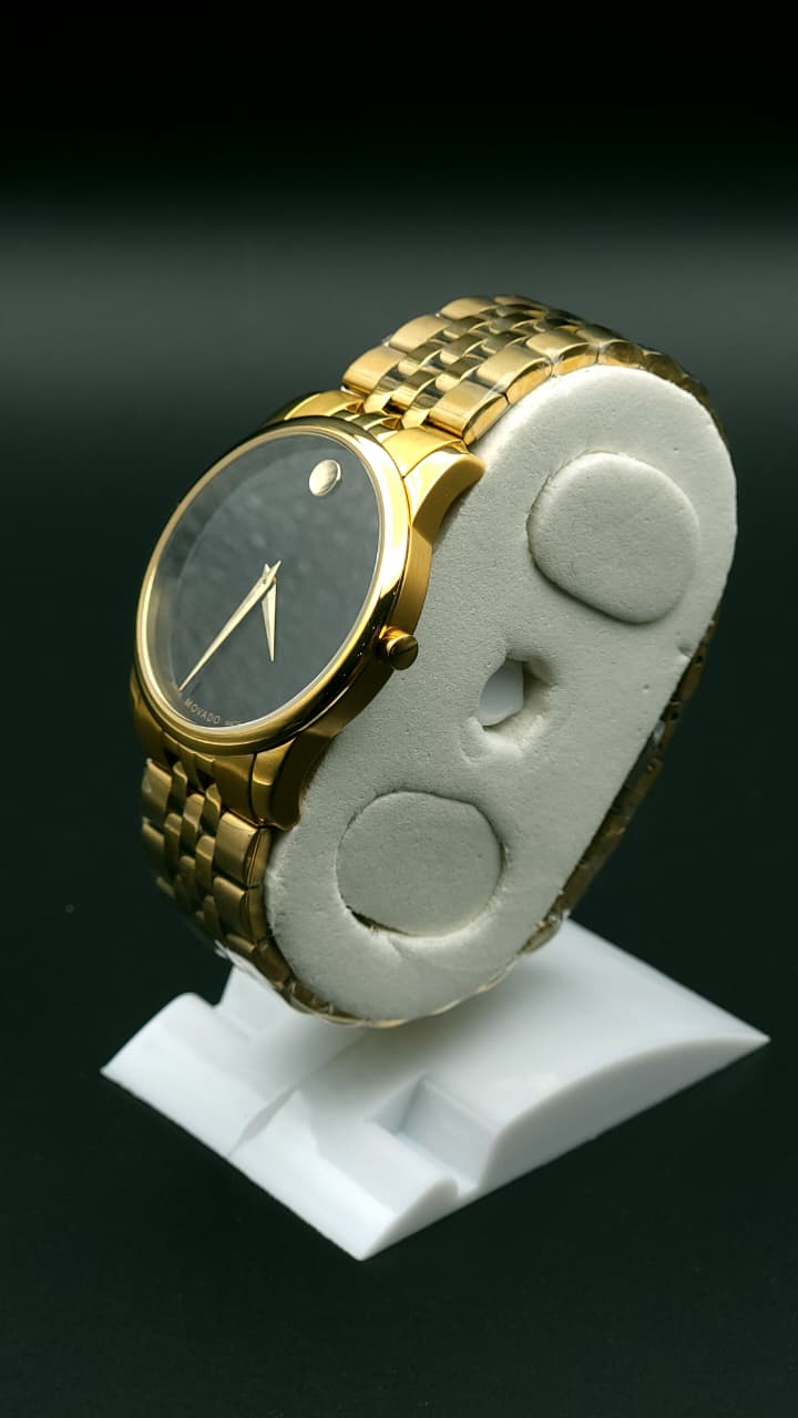 Elovris | Movado Museum Classic Men’s Watch Black Dial 38mm Jubilee Bracelet – AAA Job-Lotted Italian Replica | Élovris Premium Same-Like-Original Edition